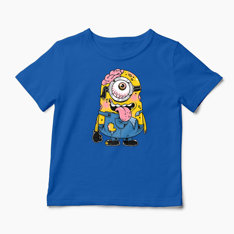 Tricou Zombie Minion - Copii-Albastru Regal